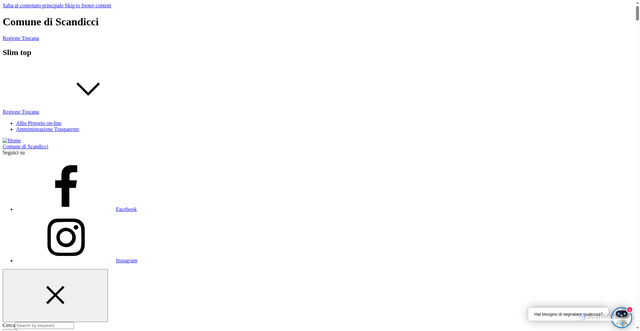 Security scan screenshot of https://www.comune.scandicci.fi.it/