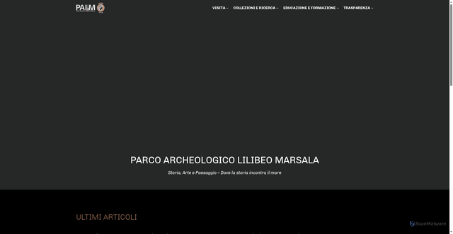 Security scan screenshot of https://www.parcolilibeo.it/