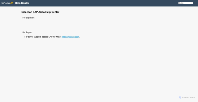 Security scan screenshot of https://connect.ariba.com/help