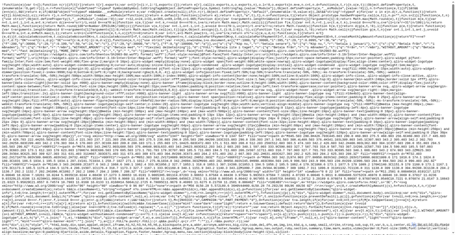 Security scan screenshot of https://widgets.qliro.com/