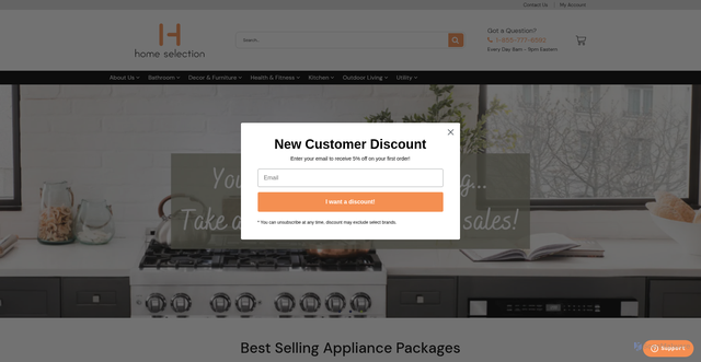 Security scan screenshot of https://thehomeselection.com