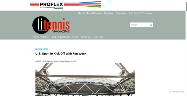 Security scan screenshot of https://longislandtennismagazine.com/article/u-s-open-to-kick-off-with-fan-week/