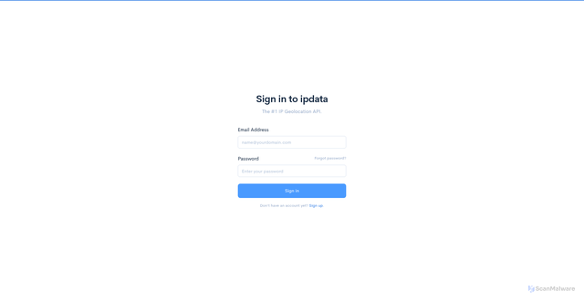 Security scan screenshot of https://dashboard.ipdata.co/
