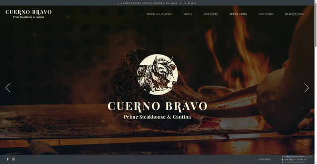 Security scan screenshot of https://www.cuernobravo.com/