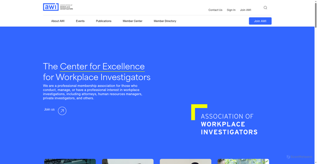 Security scan screenshot of https://www.awi.org