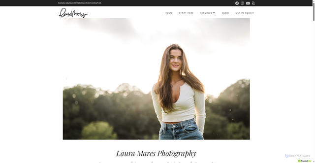 Security scan screenshot of https://lauramares.com/