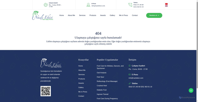 Security scan screenshot of https://nazliekici.pages.dev/en/about