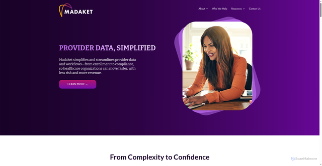 Security scan screenshot of https://madakethealth.com
