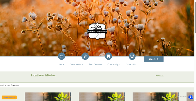 Security scan screenshot of https://townofhustisford.gov/