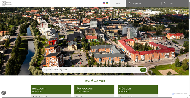 Security scan screenshot of http://www.boden.se
