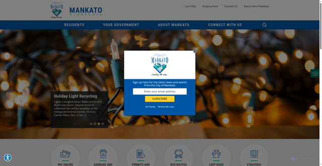 Security scan screenshot of https://www.mankatomn.gov/