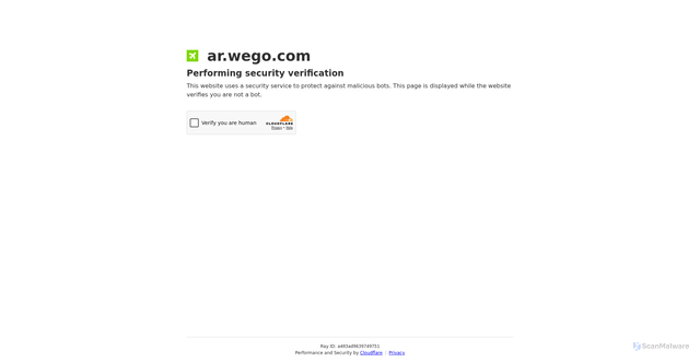 Security scan screenshot of https://ar.wego.com/aeropuertos/us/aeropuertos-en-united-states