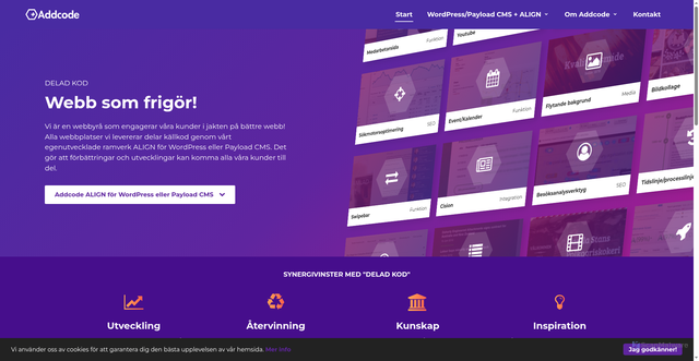 Security scan screenshot of https://addcode.se