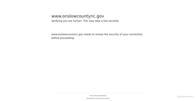 Security scan screenshot of https://www.onslowcountync.gov/sheriff