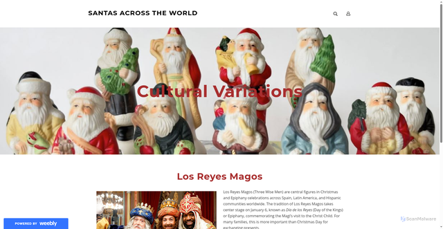 Security scan screenshot of https://santasacrosstheworld.weebly.com/los-reyes-magos.html