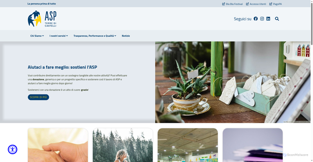 Security scan screenshot of https://www.aspvignola.mo.it