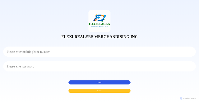 Security scan screenshot of http://flexidealersmerchandisinginc.com/