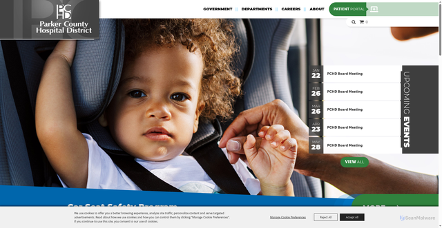 Security scan screenshot of https://www.pchdtx.gov/