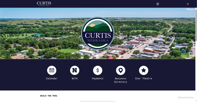 Security scan screenshot of https://curtis-ne.gov/
