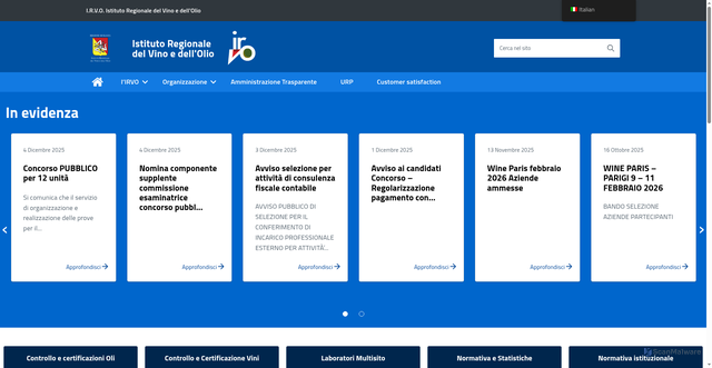 Security scan screenshot of https://www.irvos.it/