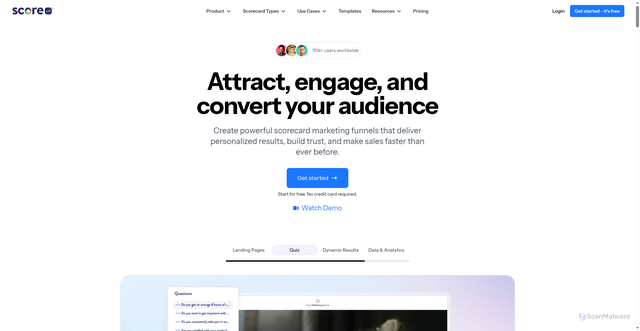 Security scan screenshot of https://static.scoreapp.com