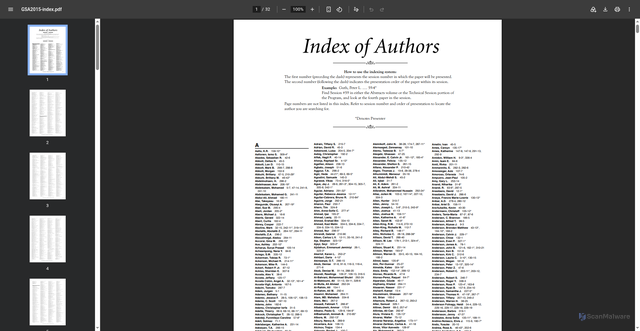 Security scan screenshot of https://higherlogicdownload.s3.amazonaws.com/GEOSOCIETY/faaec313-44e6-448d-8e9d-7580d8c12e56/UploadedImages/15more/Program/GSA2015-index.pdf