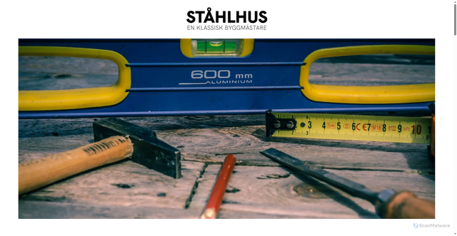 Security scan screenshot of https://stahlhus.se