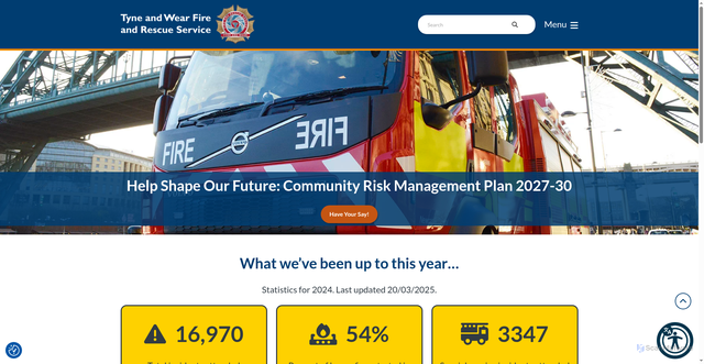 Security scan screenshot of https://www.twfire.gov.uk/
