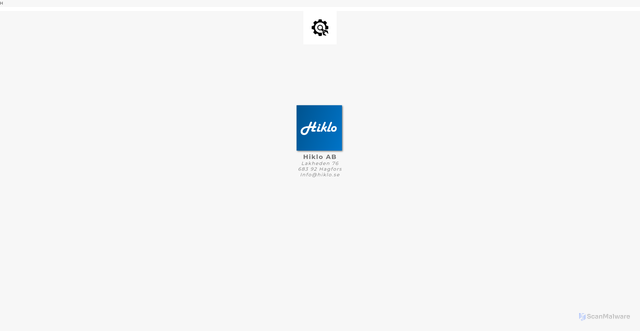 Security scan screenshot of https://hiklo.se