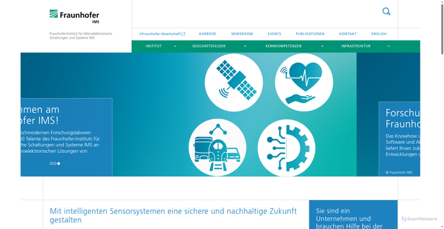 Security scan screenshot of https://www.ims.fraunhofer.de/