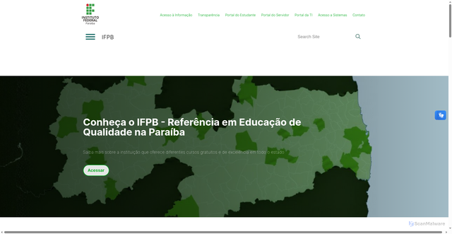 Security scan screenshot of https://www.ifpb.edu.br/