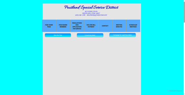 Security scan screenshot of http://www.fssdutah.gov/