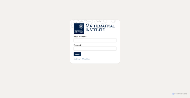 Security scan screenshot of https://account.maths.ox.ac.uk