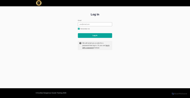 Security scan screenshot of https://onlinedangerousgoodstraining.co.uk/sign_in