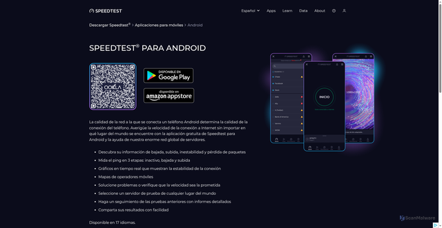 Security scan screenshot of https://pbpsingbox-e42.pages.dev/es/apps/android