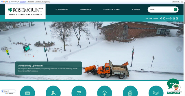 Security scan screenshot of https://rosemountmn.gov/