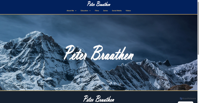 Security scan screenshot of https://peterbraathen.se