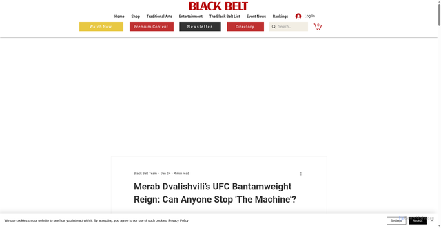 Security scan screenshot of https://www.blackbeltmag.com/merab-dvalishvili-s-ufc-bantamweight-reign-can-anyone-stop-the-machine