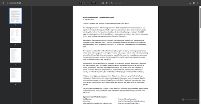 Security scan screenshot of https://nob.cs.ucdavis.edu/bishop/service/no-passwords-dhs.pdf