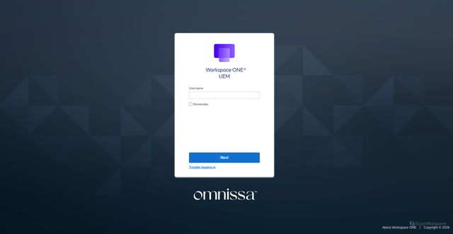 Security scan screenshot of https://ds895.awmdm.com