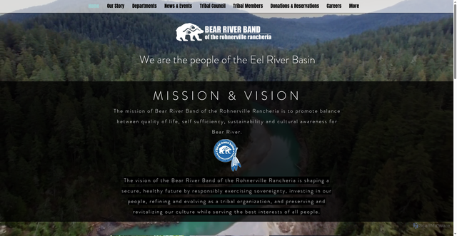 Security scan screenshot of https://www.bearriverrancheria.org/