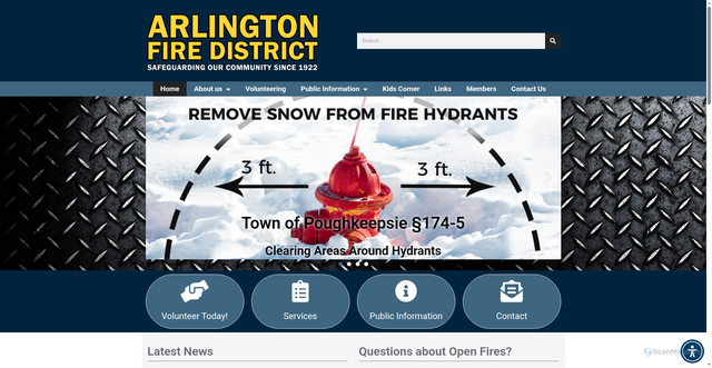 Security scan screenshot of https://www.afd.org/