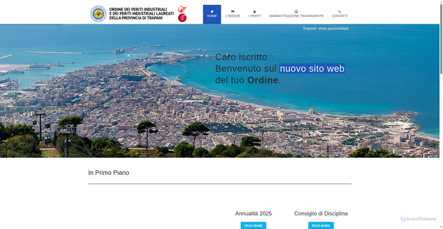 Security scan screenshot of https://www.periti-industriali.trapani.it/