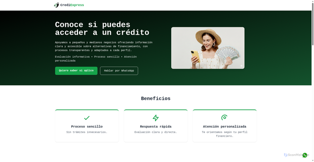 Security scan screenshot of https://crediexpress.site/