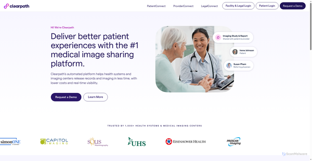 Security scan screenshot of https://myclearpath.com