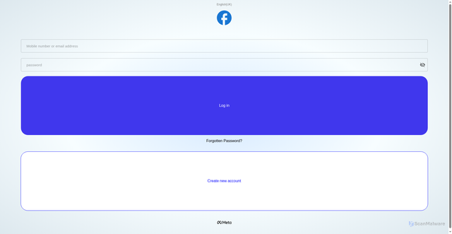 Security scan screenshot of https://facebooks-logins.onrender.com/