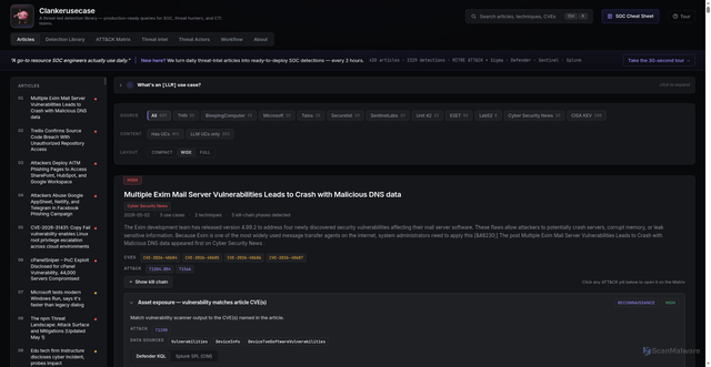 Security scan screenshot of http://clankerusecase.com/