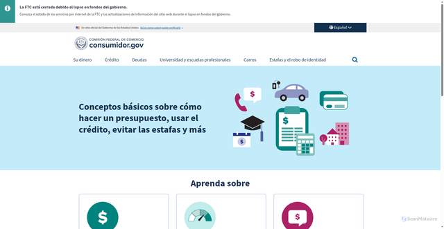 Security scan screenshot of https://consumidor.gov/