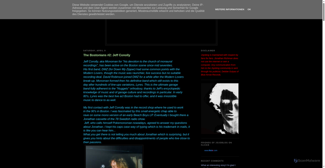 Security scan screenshot of https://jojofiles.blogspot.com/2005/04/bostonians-2-jeff-conolly.html