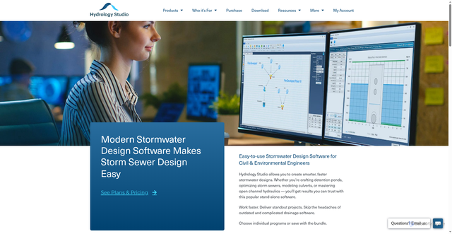 Security scan screenshot of https://hydrologystudio.com